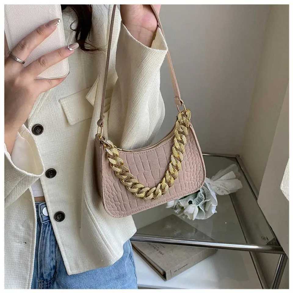 Handbags Summer Metal Chain Shoulder Bag Women Office Party Handbag Elegant Ladies Fashion Clutch Bags New Z250812
