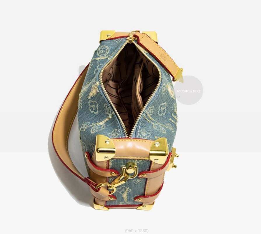Hot Selling New Retro Denim Soft Box For Women, Light Small Square Crossbody Shoulder Purse, Trendy Casual Mini Bucket Bag Designer Bags