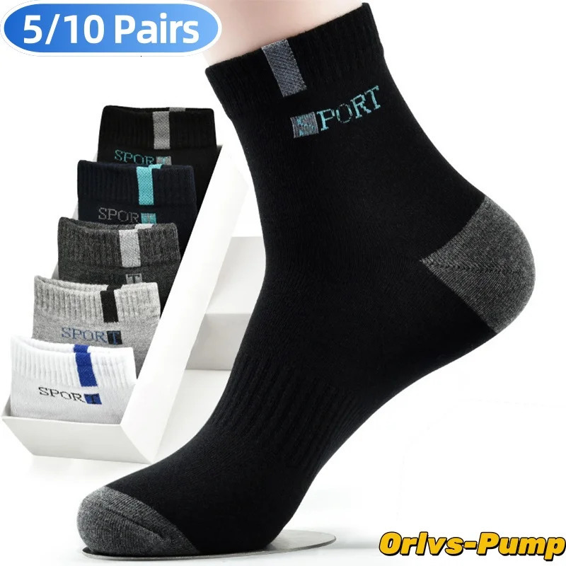 510 Pairs Men Bamboo Fiber Autumn Winter Socks Breathable Cotton Sports Sock Deodorant Business Size 3743 250805