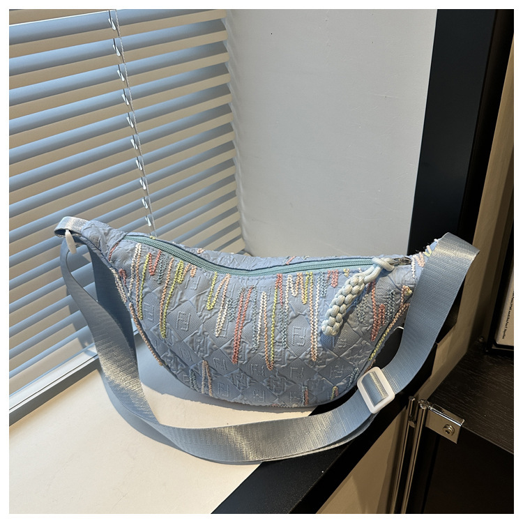 Forest Style Fresh Casual Trendy Personality Summer New Lightweight Pleated Single Shoulder Crossbody Dumpling Bag for Women ddmymarket