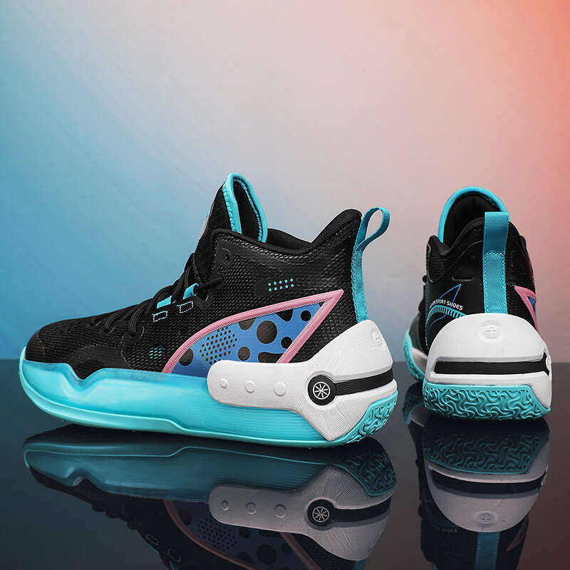 Yushuai 16 Mid-Top Basketball Men's MD High Elastic Sole Molded Free shipping Dad Shoes Women's Student Practical Sports Boots