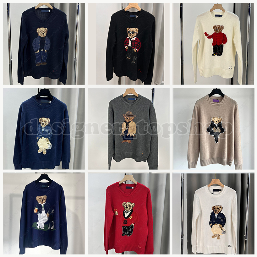 bear sweater Women's Sweaters 2025 Sweater Winter Soft Basic Women Pullover Cotton Bear Pulls Fashion Knitted Ralphliet Jumper Top Sueters De Mujer 85kl