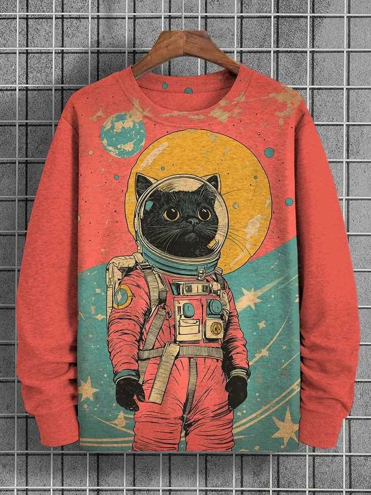 2025 Mens Animal Sweatshirts Long Sleeve Sweatshirt Crew Neck Fashion 3D Printed Japanese Art Prints Casual Sweatshirts Y250811