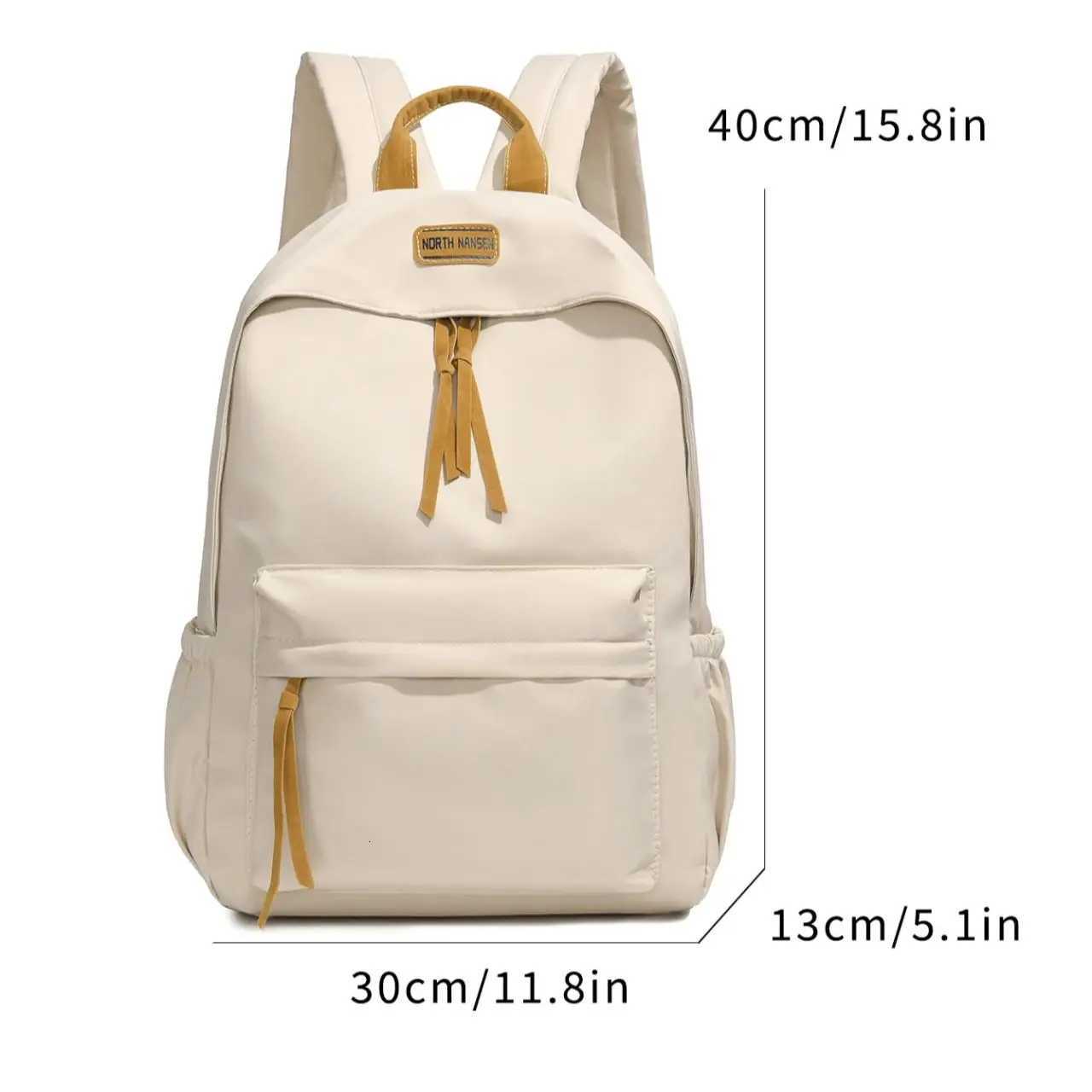 Fashion Womens Backpack High Quality Nylon Fabric Shoulder Bag Large Capacity Simple Style Multi Functional Womens Handbags Y250811