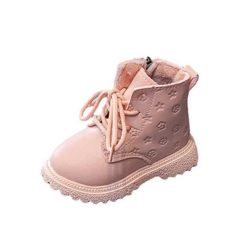 Boot Kid Boots Kid Fashion Boots Autumn Winter Boys British Plush Short Boot Girl Ankle Boots French Boy/ Girls Boots Kid Shoes XJ250812