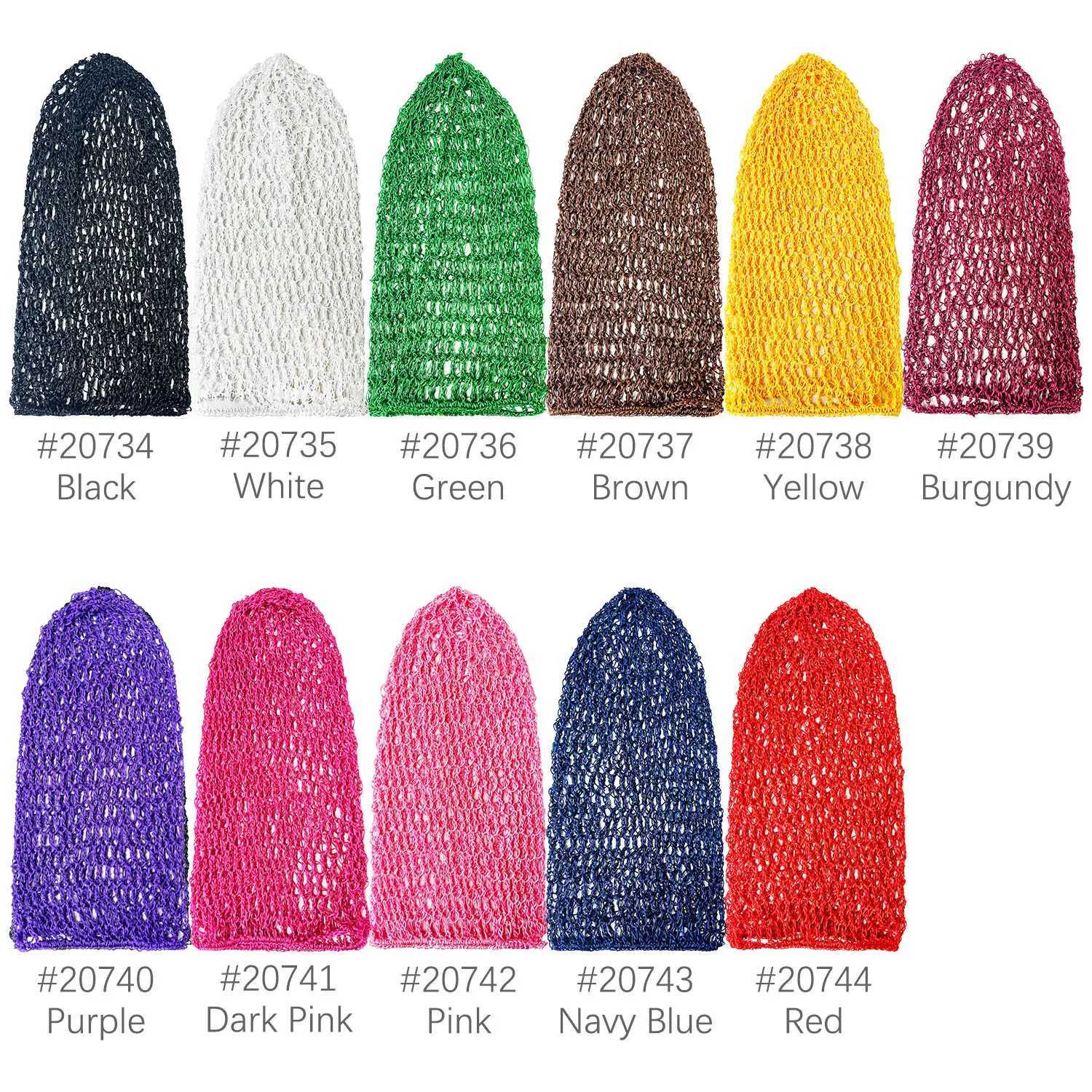 Fashion Wen Crochet Hair Snood With Elastic Edge Long Hair Net Mesh Sleeping Nightcap Turban Wear Hair Net X250812