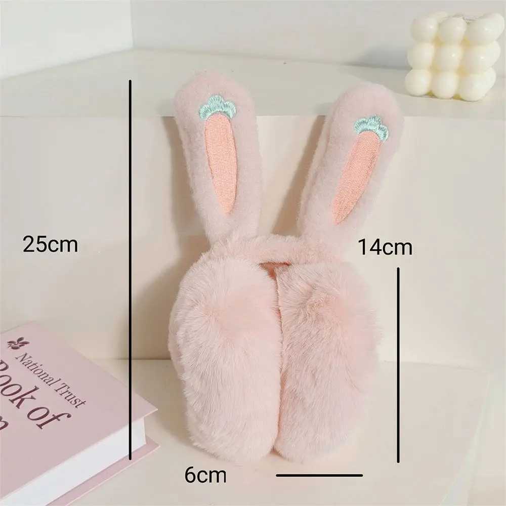 New Cartoon Rabbit Ear Warm Earmuffs Plush Rabbit Ear Covers Soft Keep Warm Winter Earflaps for Women XJ250812