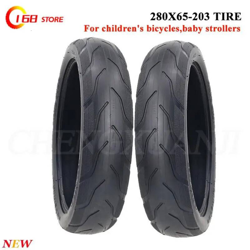 280X45-203 280x65-203 for Baby Stroller Accessories Thickened Tires Children'sTricycle Trolley Pneumatic Tyres 280*65-203