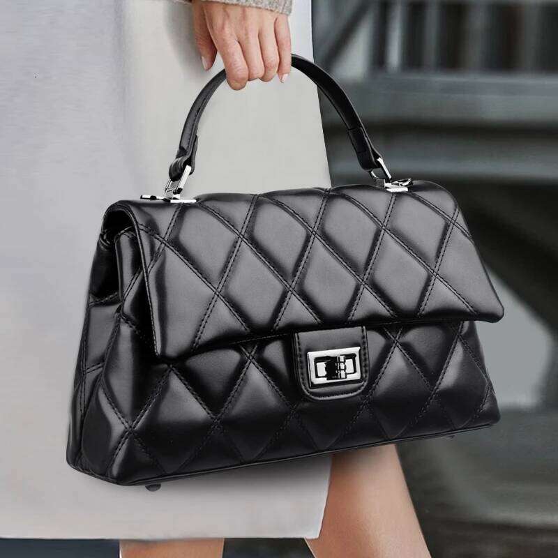 2025 High Capacity Shopping Tote Bag Solid Color Handbag Designer HIgh Quality Leather Shoulder Bags For Women