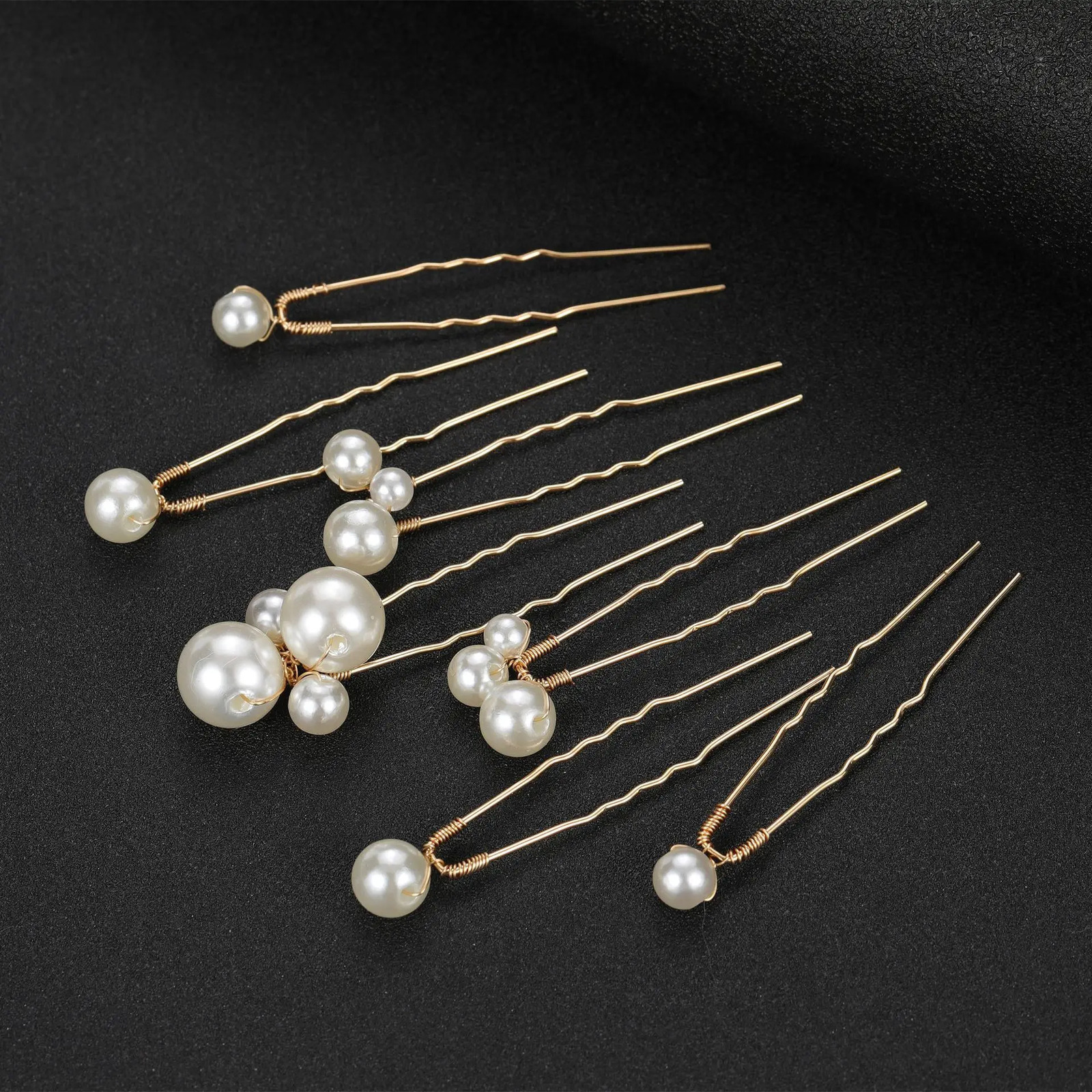 Bridal Wedding Hair Accessories Pins Forks for Women Pearl Hairpins Bride Headpiece Party Jewelry Gift Dropship 250804