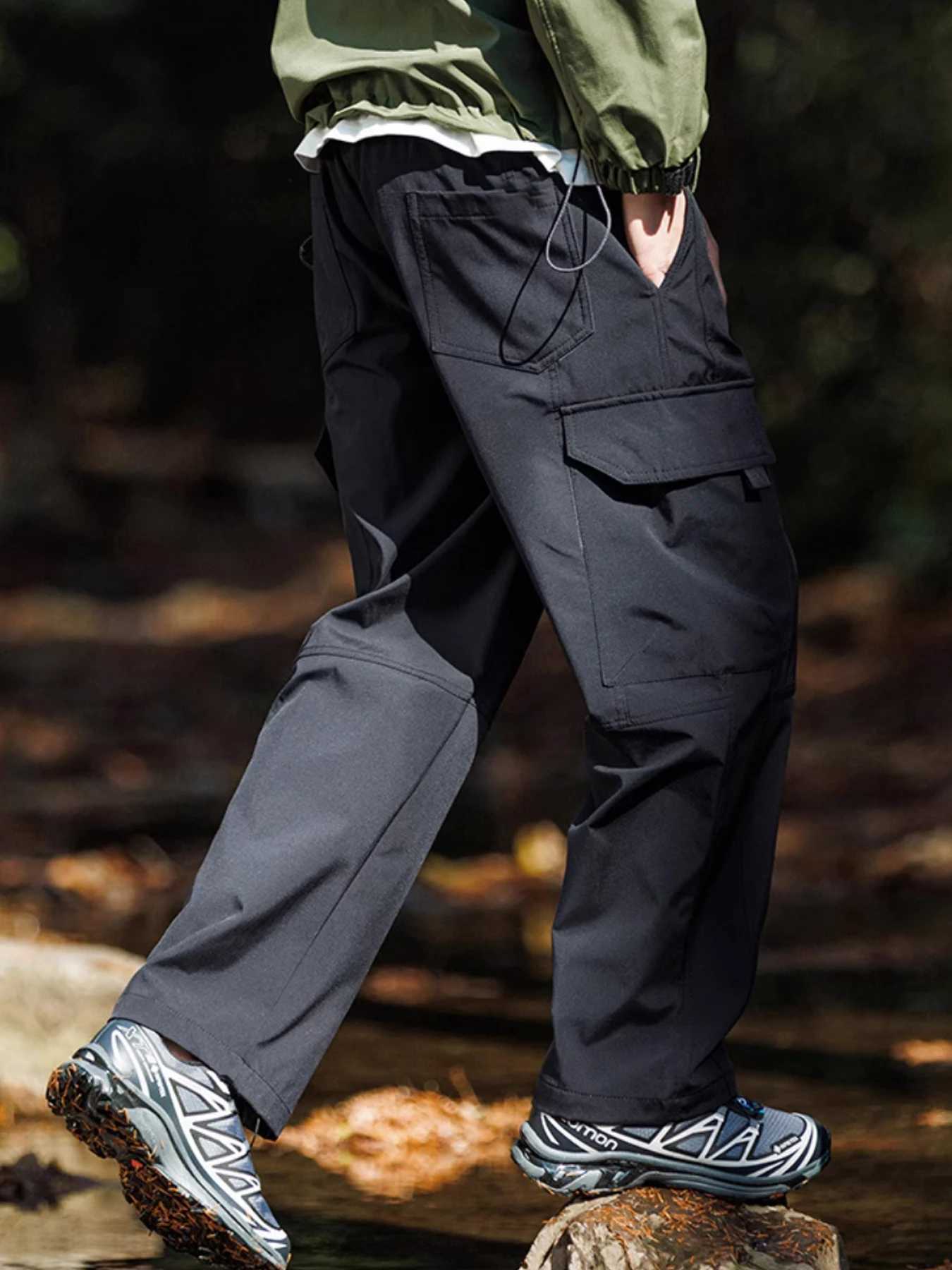 Men Cargo Pants Khaki Casual Men Tactical Joggers Cargo Multi-Pocket Fashions Black Army Trousers Work Wear X250812