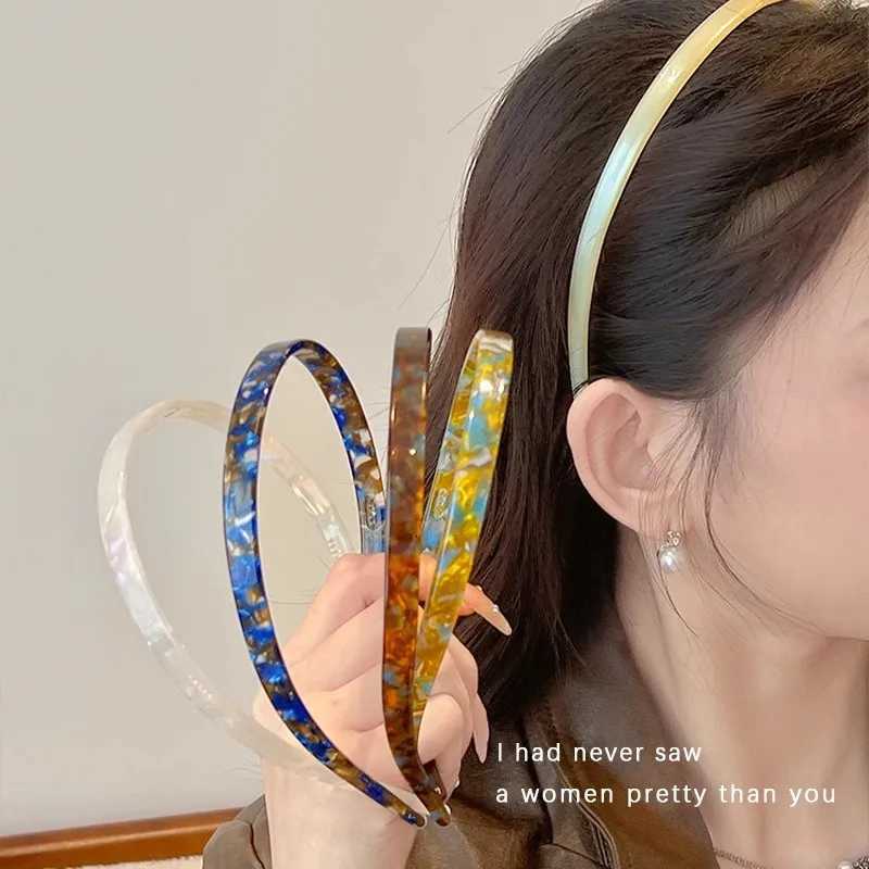 New Luxury Acetic Acid Print Hairbands For Women Sweet Hair Ornament Premium Sense Band Hair Hoop Fashion Hair Accessories X250812