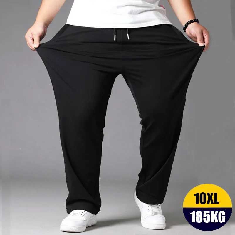 0XL Mens Trousers Loose Men Tracksuit Pants Mens Casual Oversize Elastic Waist Sweatpants Mens Clothing Sports Clothes Joggers W250812