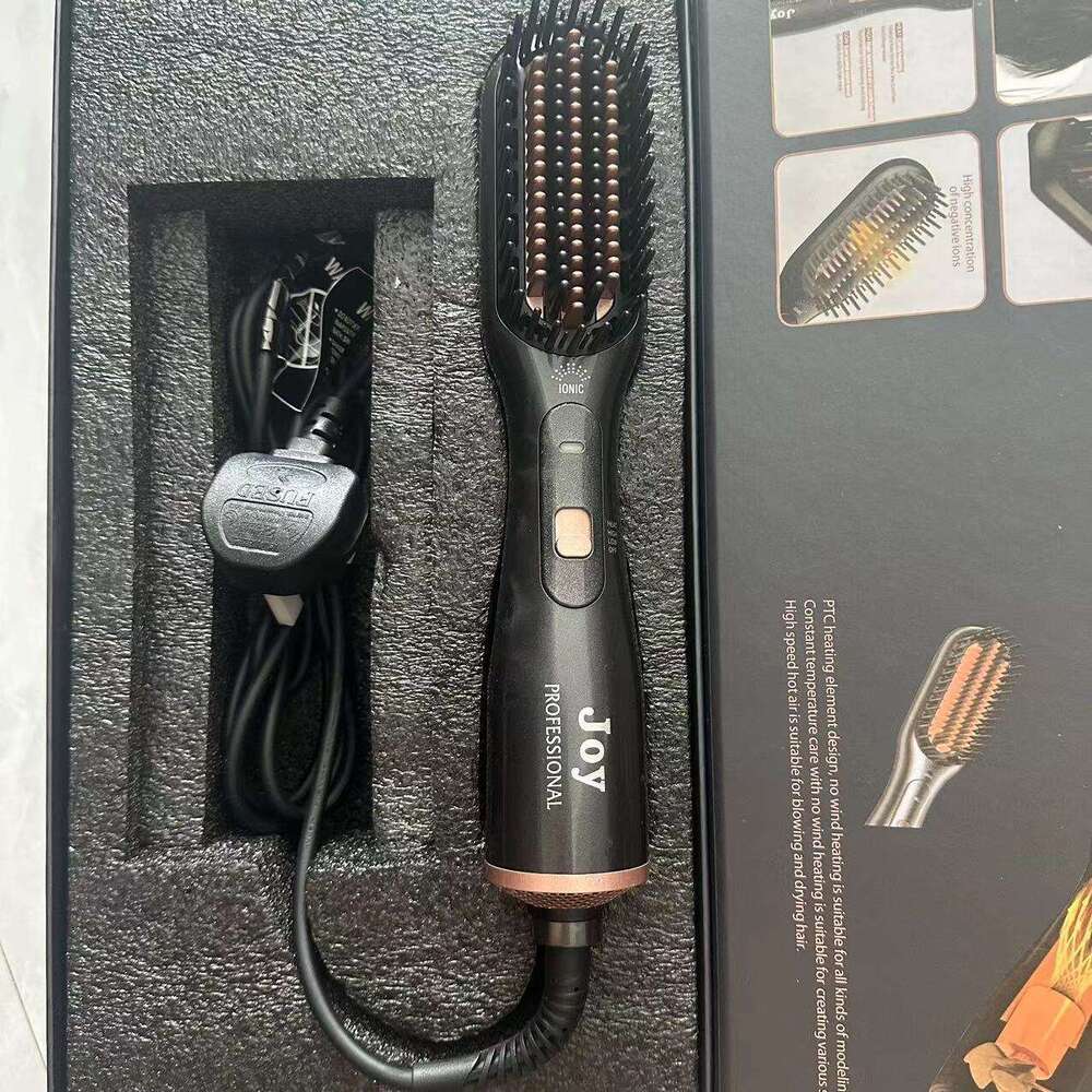 New Electric In Hot Air Styling Hair Dryer Comb Curling Iron