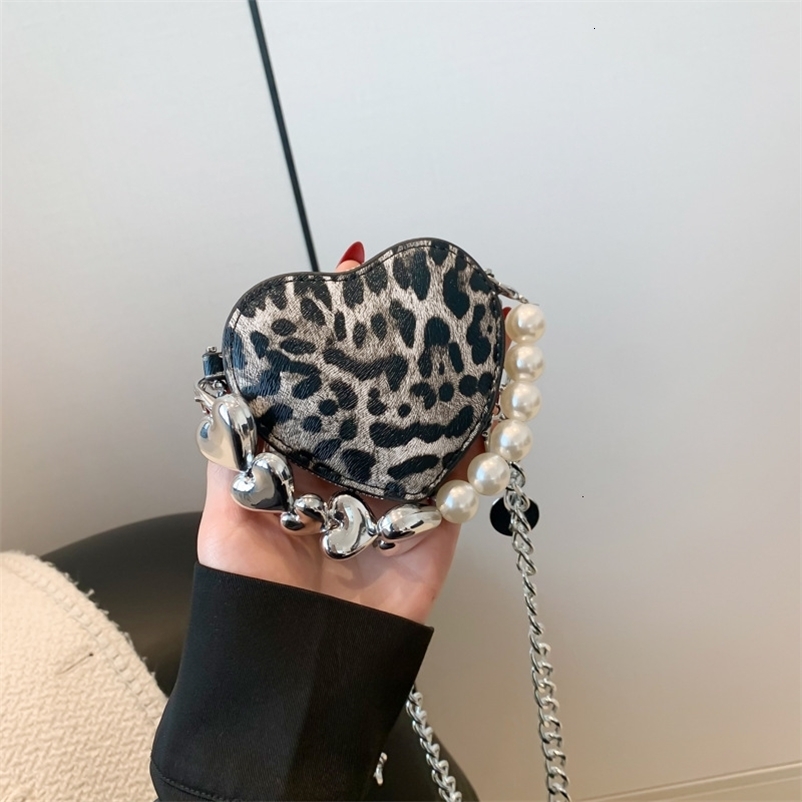 mini handbag womens bag summer trend leopard crossbody bag chain cute pericardium 250726
