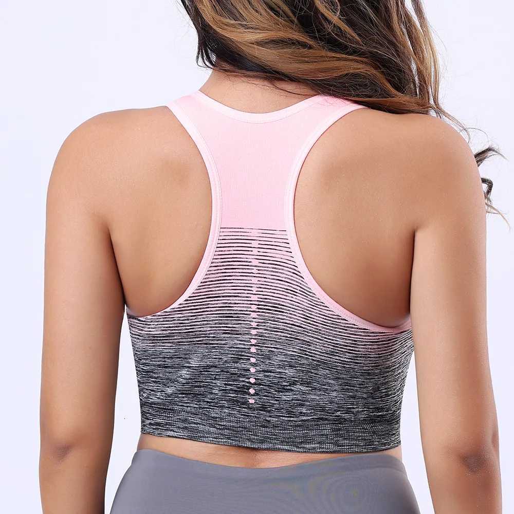 Women Sports Bra Shock-absorbing Bra Breathable Shock-proof Underwear Steel Ring Free Bra Running Vest Fitness Workout Tops Z250812