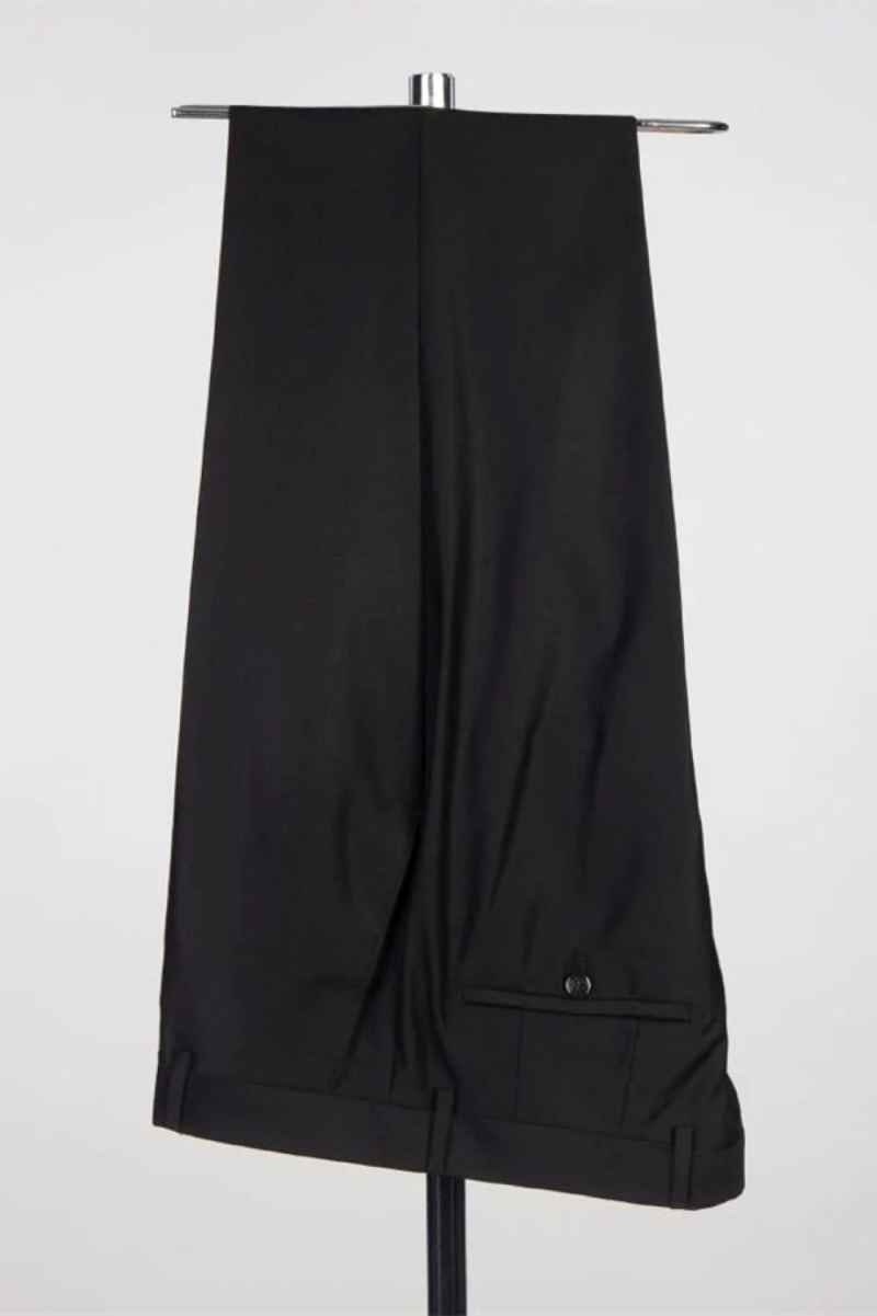 Luxury Men Suits Pearls Blazer Peaked Lapel 2 Pieces Set Beads Party Double Breasted Groom Tuxedo Coat Customized Beaded Jackets+Pants