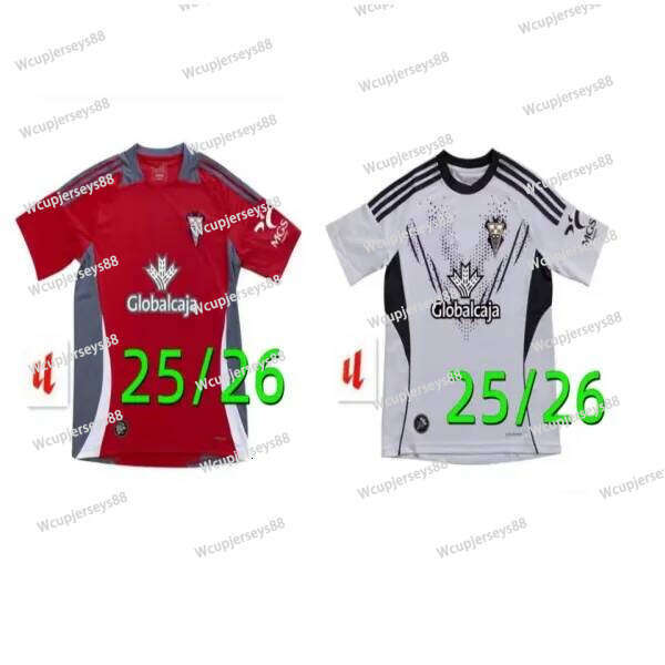 25 26 Albacete Balompie Soccer Jerseys 2025 2026 Vallejo Manu Fuster Jonathan Dubasin Fran Aarez Flavien Boyomo Riki Fans Football Shirts