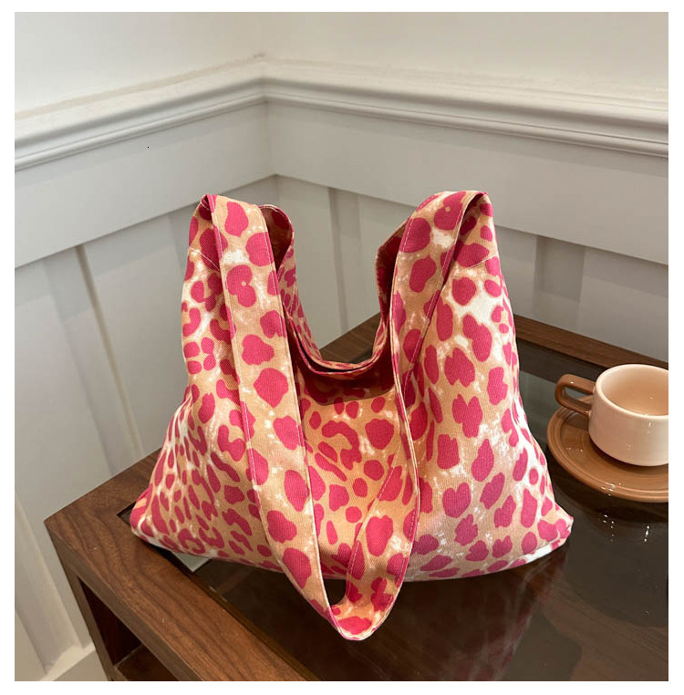 Korean Style Simple Large Capacity Autumn New Leopard Print Commuting Handbag Fashion Crossbody Underarm Shoulder Bag ddmymarket