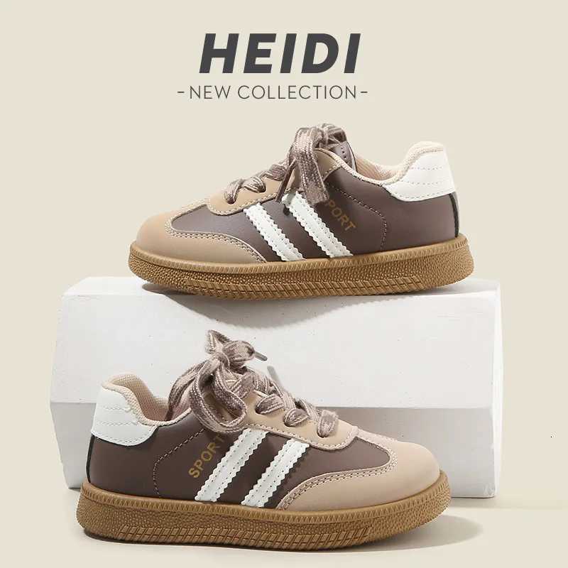 2025 Spring Autumn Kids German Training Shoes Boys Girls Casual Sneakers Soft Sole White Shoes Baby Agate Shoes M250812