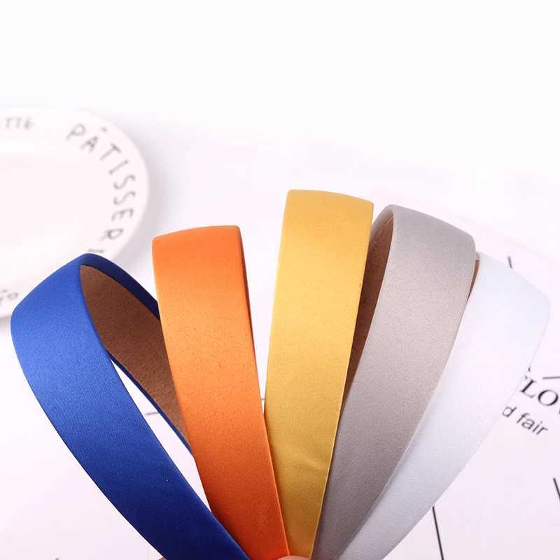 3/set Matte Satin Bands DIY Basic Hair Hoop for Women Colorful Wide Non-Slip Bands Hair Accessories X250812