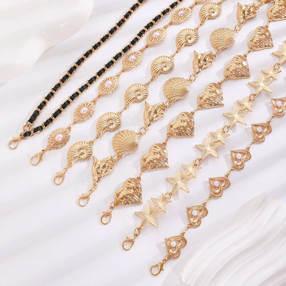 Waist Women's Decorative Thin Simple Versatile Matching Dress Sier Ethnic Style Iron Chain Fashion Skirt Belt Tassel