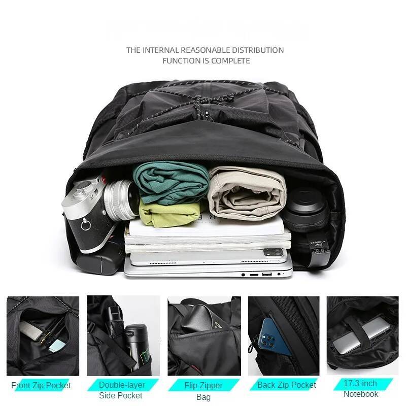 Premium Oxford Men's Backpack 15.6inch Laptop Multifunction Durable Unique Large Capacity Buckle Outdoor Travel Work Sports Bag high-quality