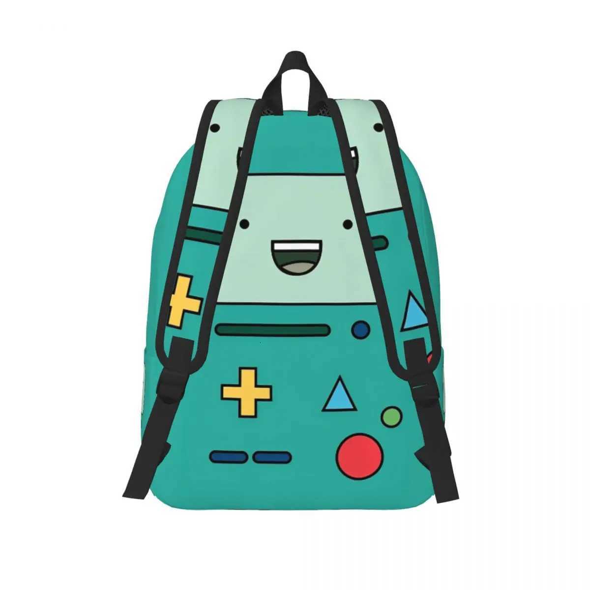 BMO Adventures Time Cartoon Backpack for Men Women Casual High School Work Daypack Laptop Computer Shoulder Bag Sports Y250811