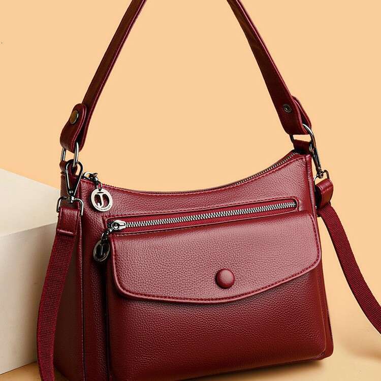 Women's 2025 New Casual Soft Leather Crossbody Shoulder Commuting Large Fashion Underarm Bag Handbag