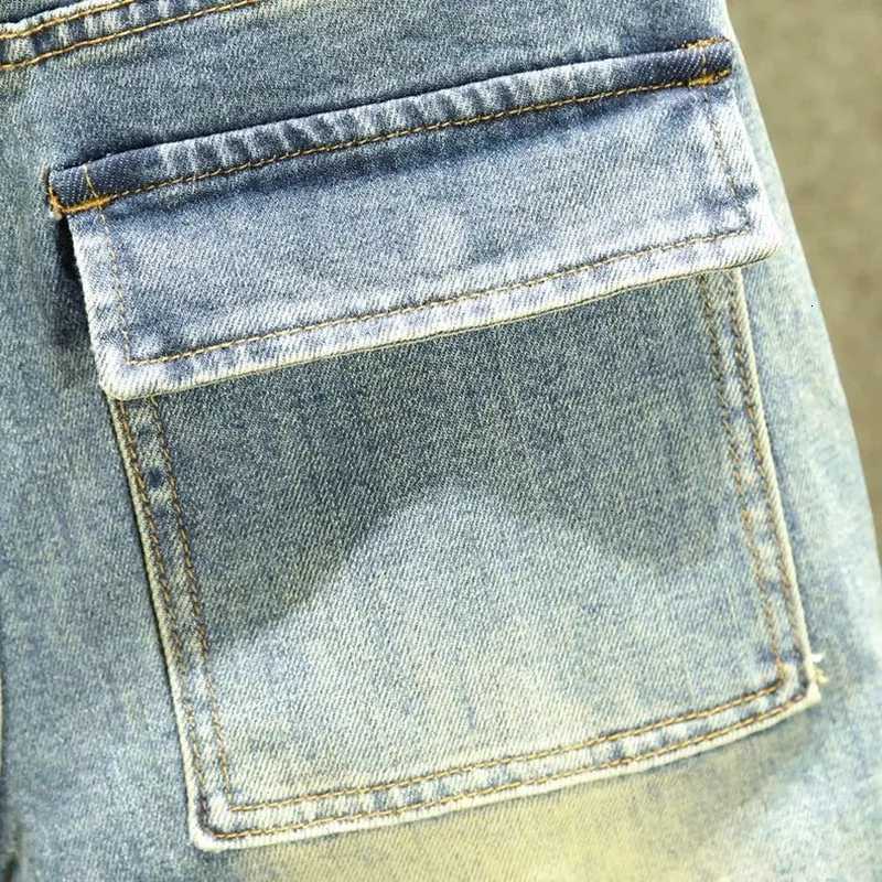 Spring and Autumn New Trend Retro Straight Leg Multi-Pocket Denim Pants Mens Loose Comfortable Breathable High-Quality Jeans X250812