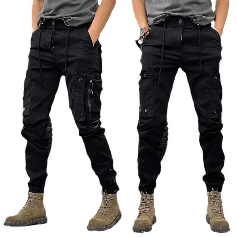 Spring Autumn Mens American Style Cargo Pants Straight Leg Tactical Casual Pants Outdoor Functional Mens Trousers W250812