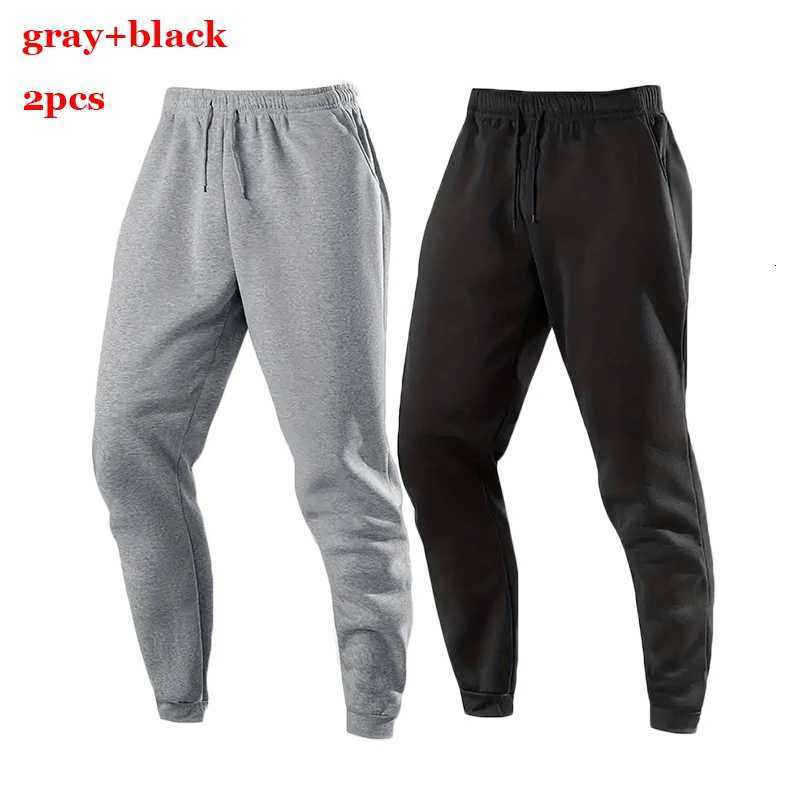 New Workout Pants Mens Casual Joggers Sweatpants /2Pcs Elastic Waist Trousers Autumn Outdoor Sportswear Running Pants Male W250812