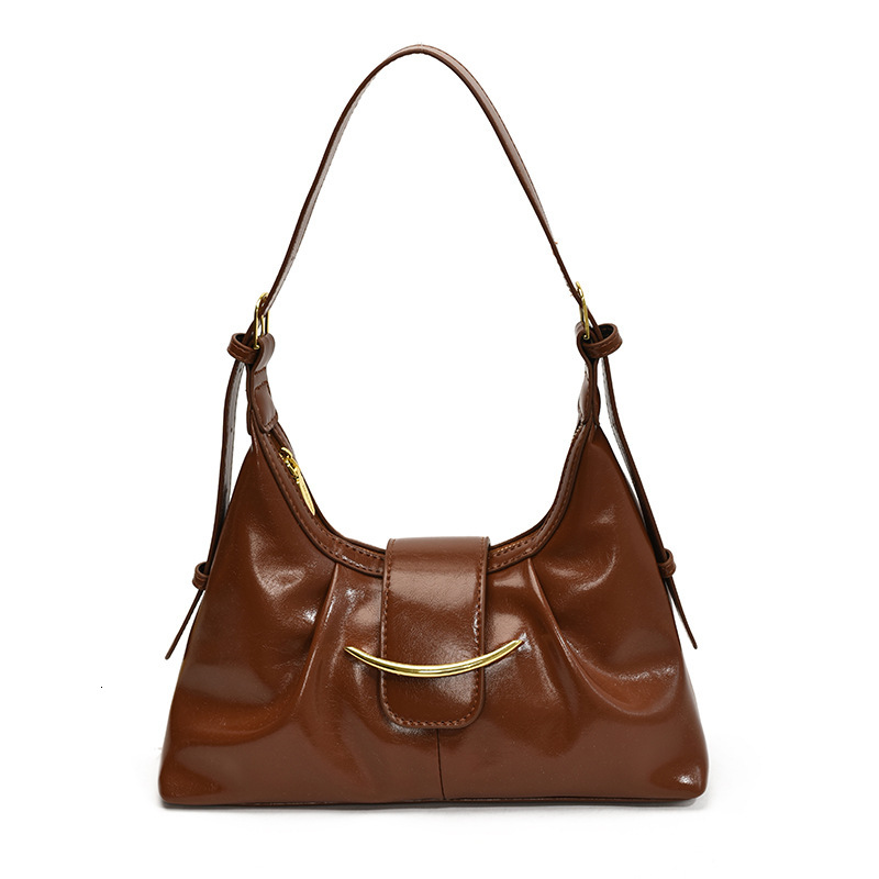 Retro women's armpit bag 2025 new fashion designer shoulder bag casual commuting handbag