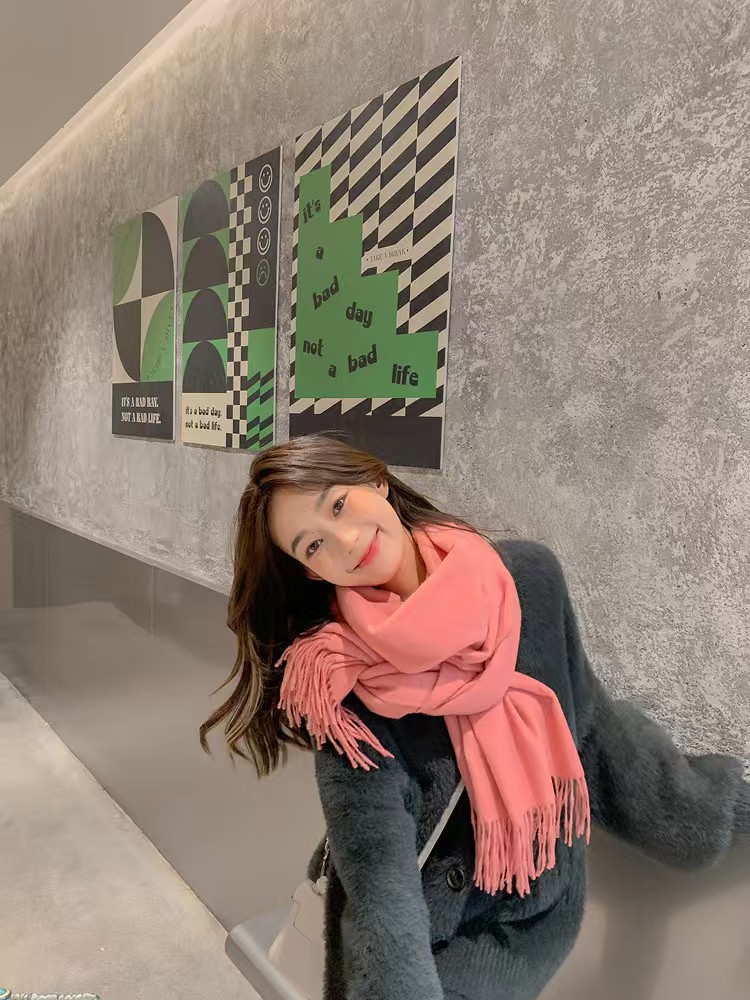 T1420 cashmere scarf women's winter warm