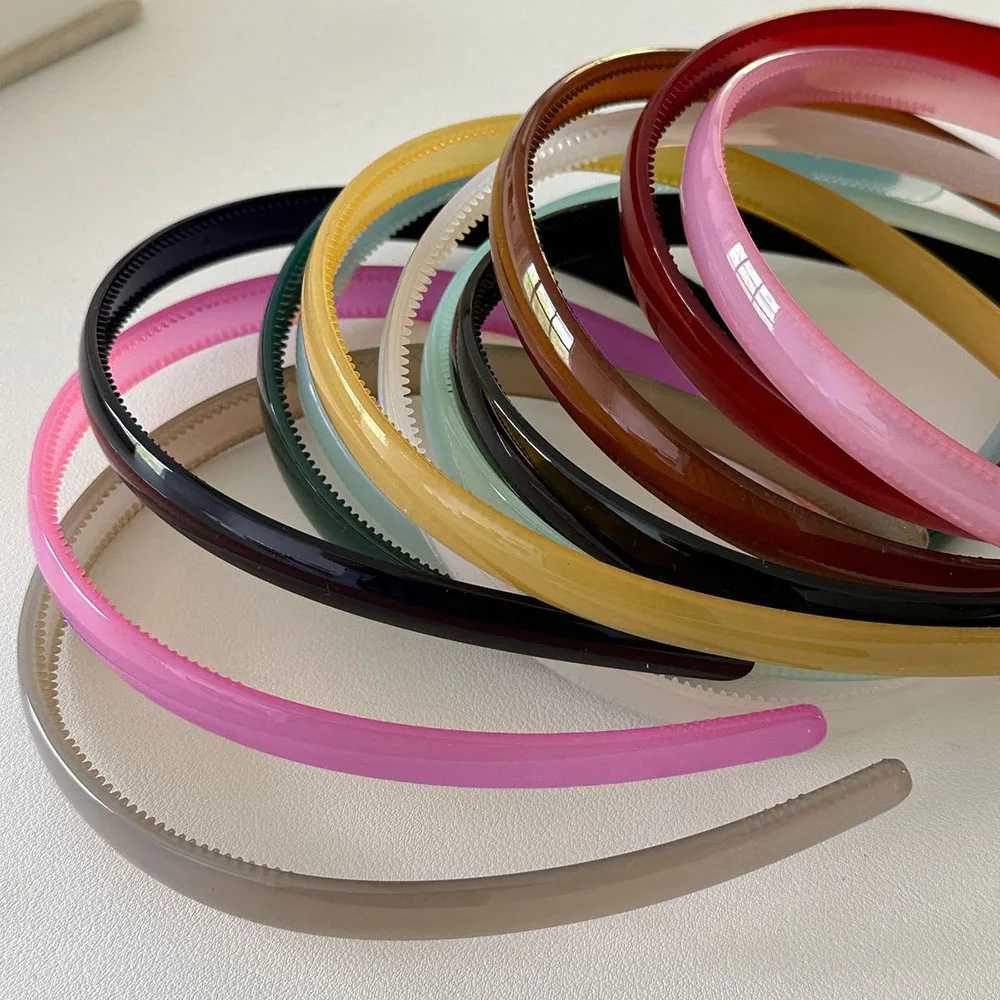 2pcs Cute Korean Colorful Solid Hairband Wen Band Girls Hoop for Daily Holiday Party Wear Washface Hair Accessories X250812