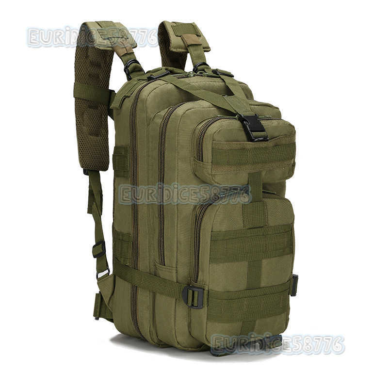 Military Enthusiast Tactical Bag Outdoor Sports Hiking Bag 30l Oxford Waterproof Camouflage 3p Backpack H250811