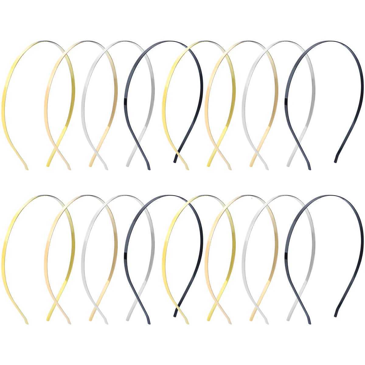 10Pcs Metal b1x14cm Simple Hair Fixing Band Hoop Unisex Band for DIY Making Hairband Accessories X250812