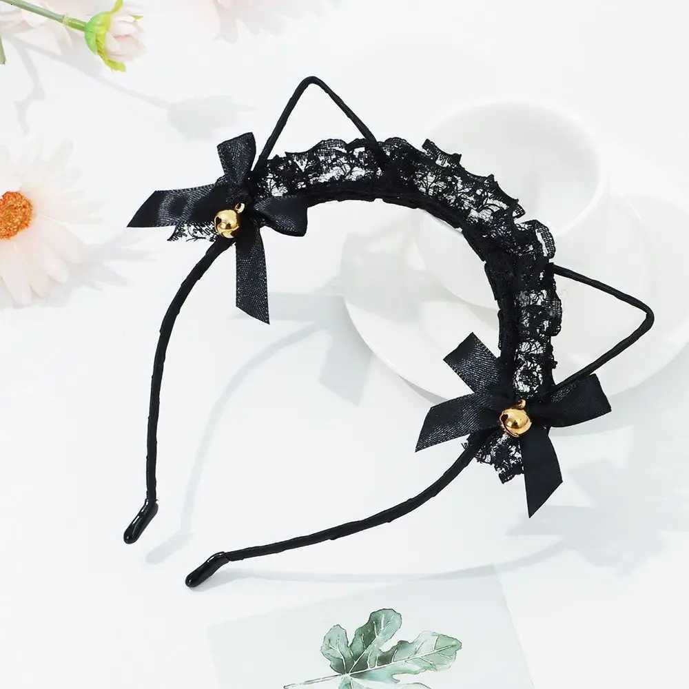 ute Lace Black Cat Ears band Wen Girls Hair Hoop Party Decoration Sexy Lovely Cosplay Halloween Costume Hair Accessories X250812