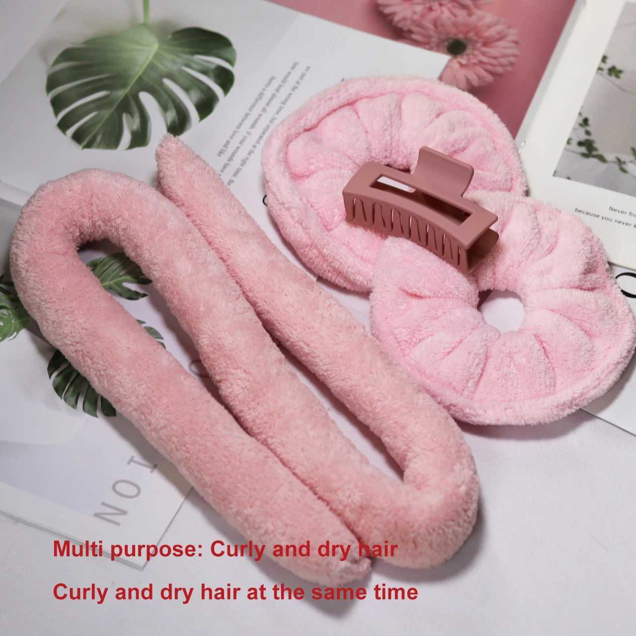Heatless Curls Overnight Lazy Curler Soft Super Absorbent Velvet Curls Band Heatless Curling Rod Band Makes Hair Curly and Dry X250812