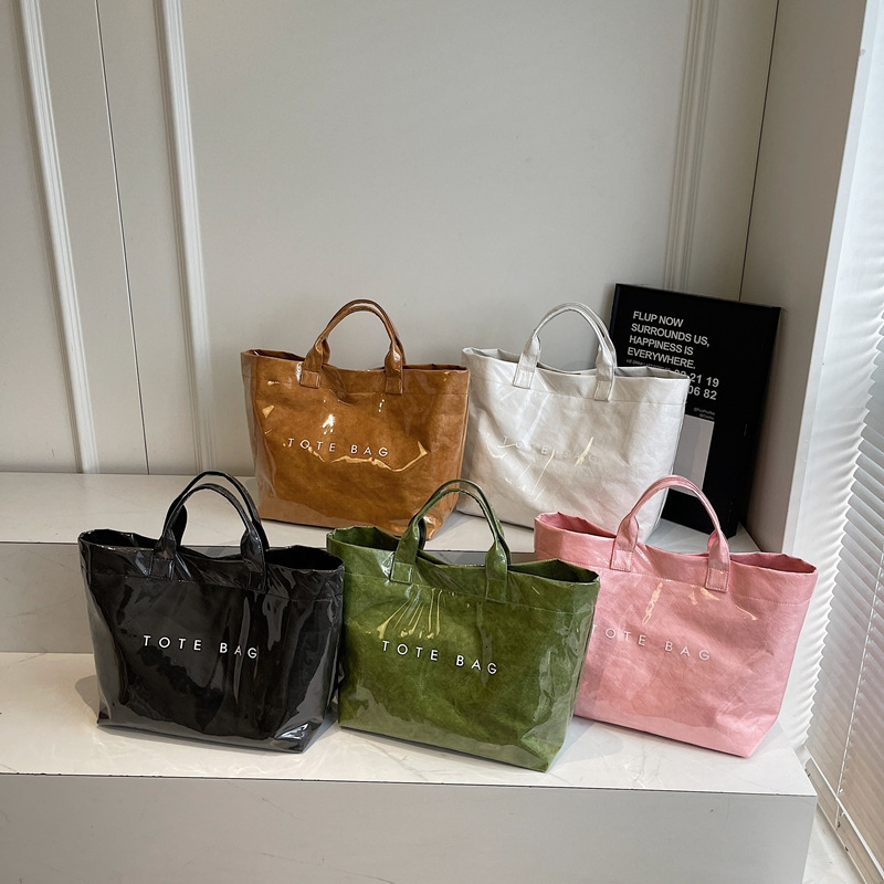 Dupont for Women New Fashion High-end Feel Kraft Paper Shoulder Large Capacity Commuter Crossbody Bag