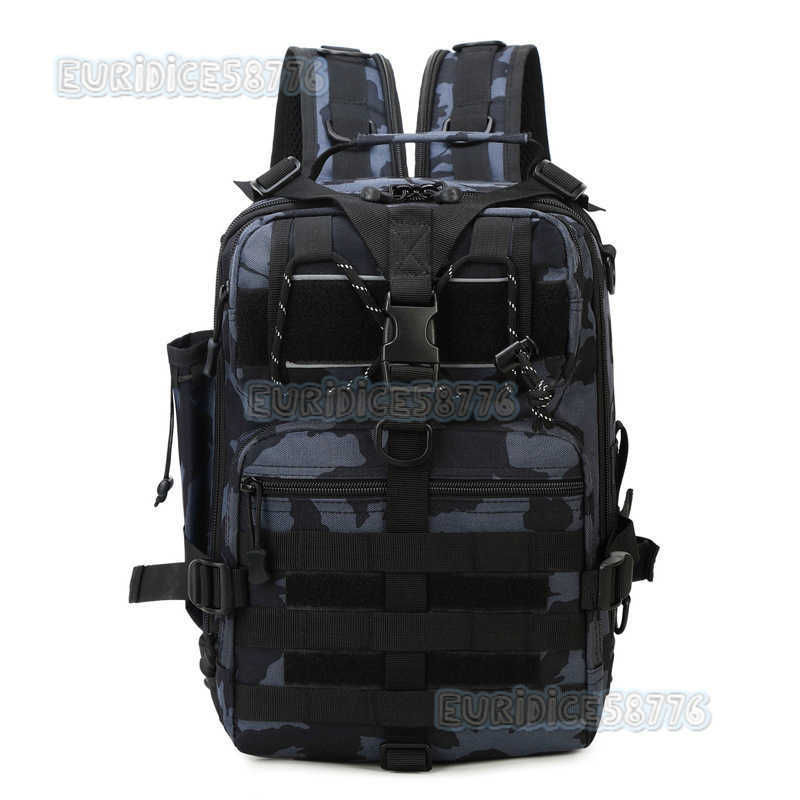 Outdoor Dual-shoulder Lure Bag Multi-functional Large Capacity New Camouflage Fishing Backpack Tactical Fishing Gear Crossbody Bag H250811