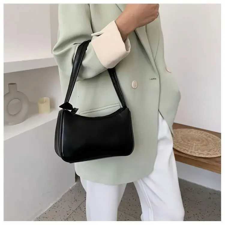 Women Handle Bag Handbag PU Leather Shoulder Totes Underarm Vintage Top Handle Bag Female Small Underarm Bag New Z250812