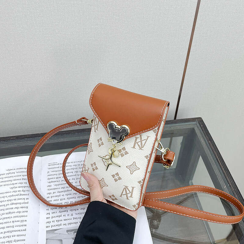 DHpet_wholesale 2025 Mini Two-Layer Crossbody Bag - Small PVC Shoulder Purse for Women, Lightweight Coin Wallet (11x18cm, 200g)