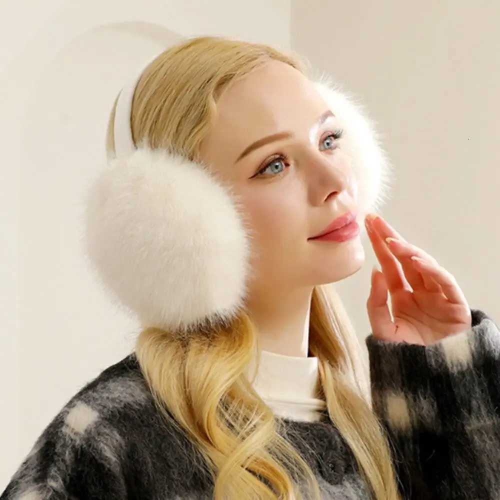 Fashion Plush Ear Warmer for Women Girls Anti-Freeze Ear Muffs Thickening Ear Cover Collapsible Winter Earmuffs Keep Warm XJ250812