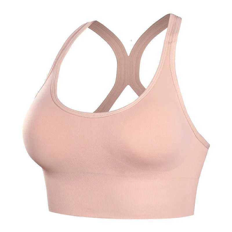 Shockproof Quick Dry Sports Bra Women Padded Gather Bra Push Up Gym Running Bra Seamless Workout Fitness Bra Top Z250812