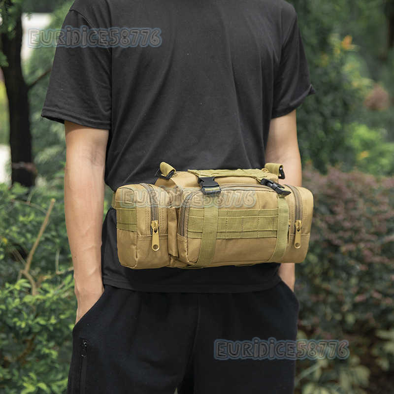 Multifunctional Sports Outdoor Hanging Fishing Waterproof Running Bag Waist Bag Camera Photography Tactics Bag 3p Magic Waist Bag H250811