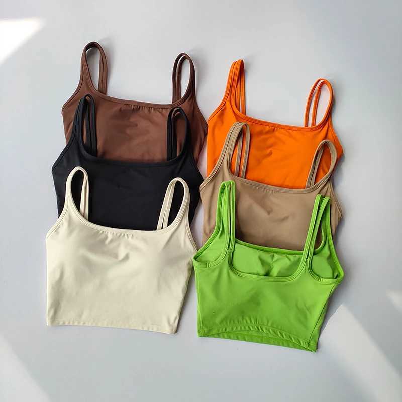Shoulder Strap U-shaped Beautiful Back Womens Bra Shock-absorbing Gathering Sports Bra Running and Fitness Outerwear Vest Z250812