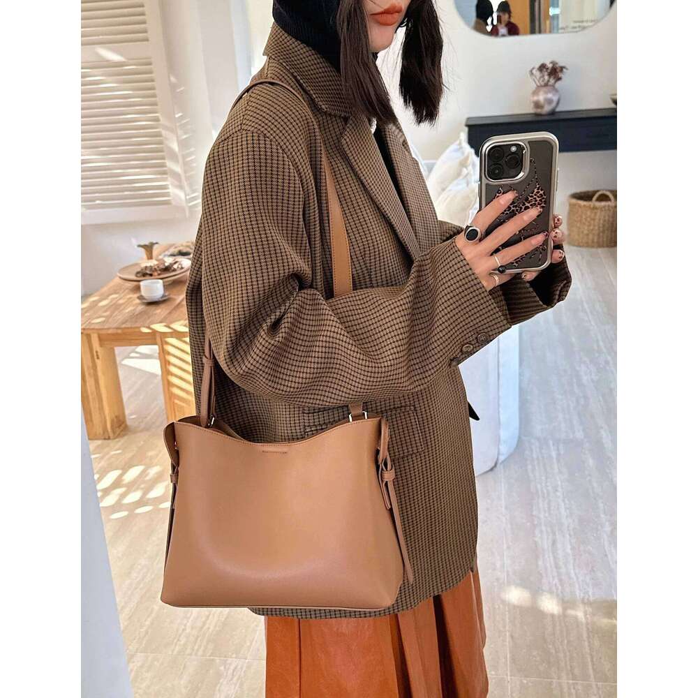 Nubuck cowhide fashion handbag high-quality tote large capacity commuter shoulder crossbody bag