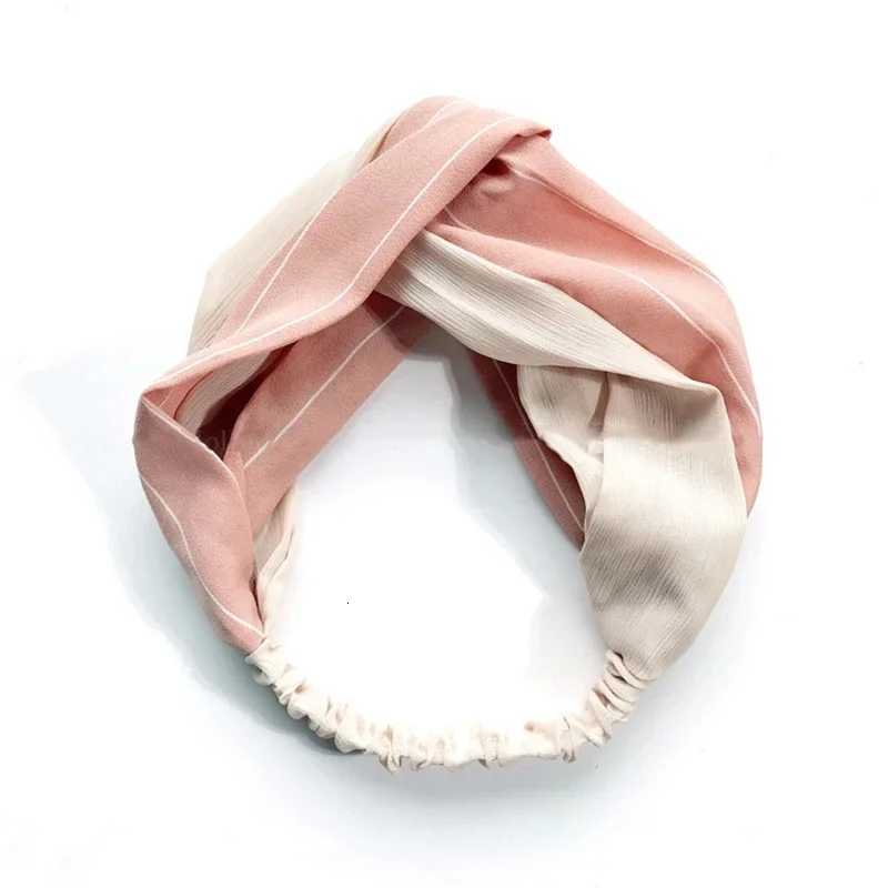 Clearance Fresh Colorful Turban Bands Wen Spring Summer Chiffon Band Wrap Wide Latt Hairband Hair Accessories X250812