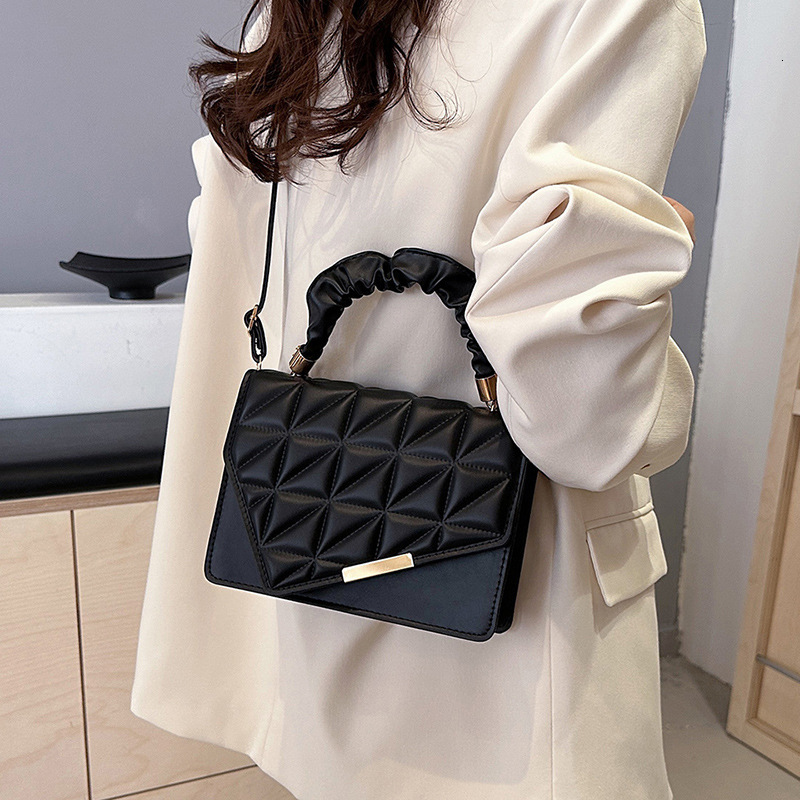 Designer Women's Folding Handbag 2025 New Fashionable Multi functional Quilted Single Shoulder Crossbody Bag